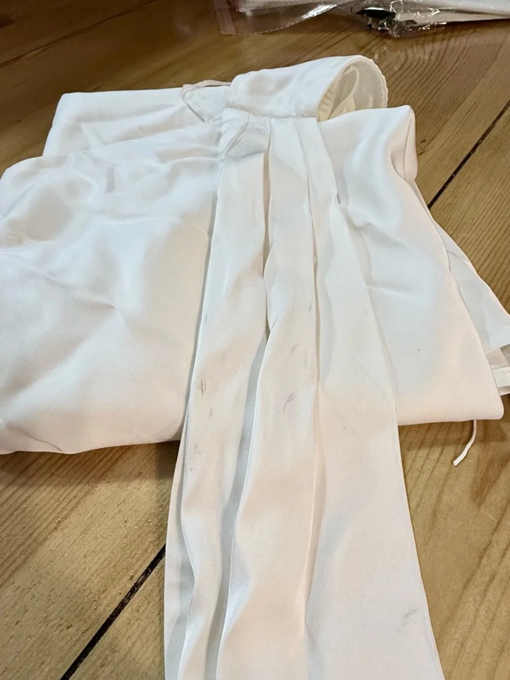 Abercrombie & Fitch One-Shoulder White Fringe-Scarf Cocktail Club Wedding Dress - Picture 14 of 14